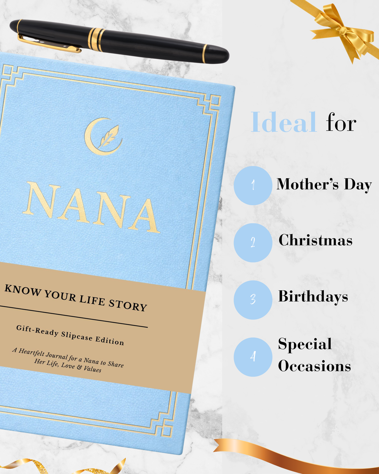Nana's Life Story Journal Hardcover with Slipcase
