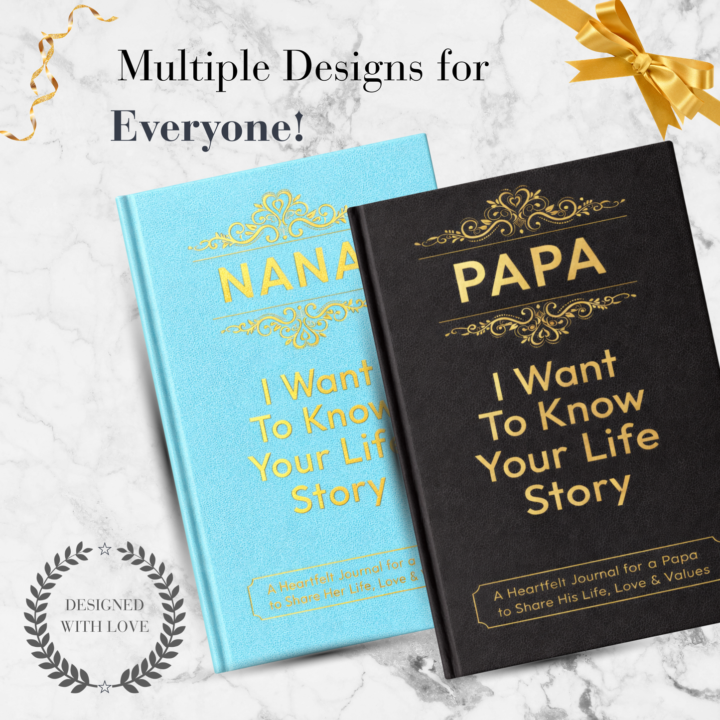 Papa I Want to Know Your Life Story Journal Hardcover, Guided Memory Book for Papa, Fathers Day Birthday Christmas Keepsake Gift