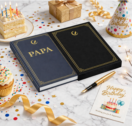 Papa's Life Story Journal Hardcover with Slipcase