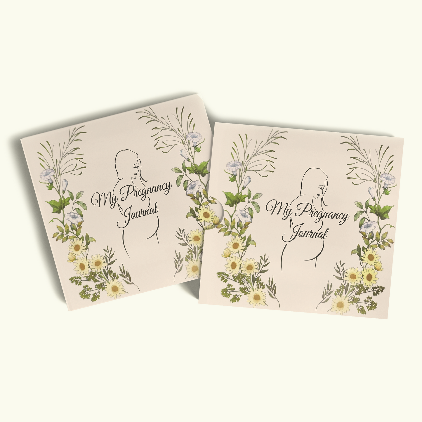 elegant pregnancy journal for moms to document pregnancy milestones