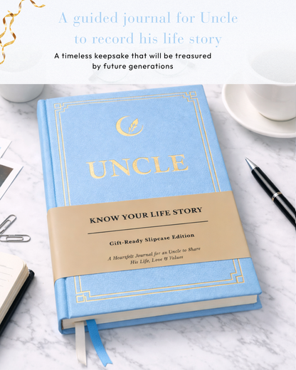 Uncle's Life Story Journal Hardcover with Slipcase
