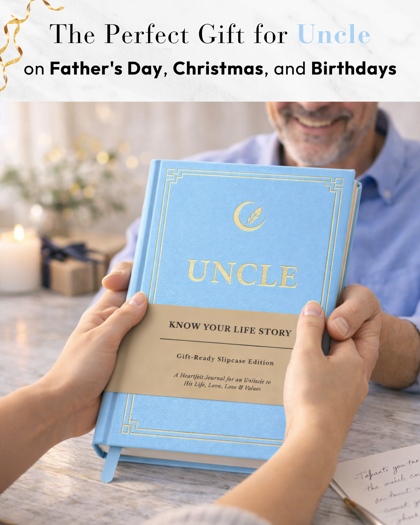 Uncle's Life Story Journal Hardcover with Slipcase